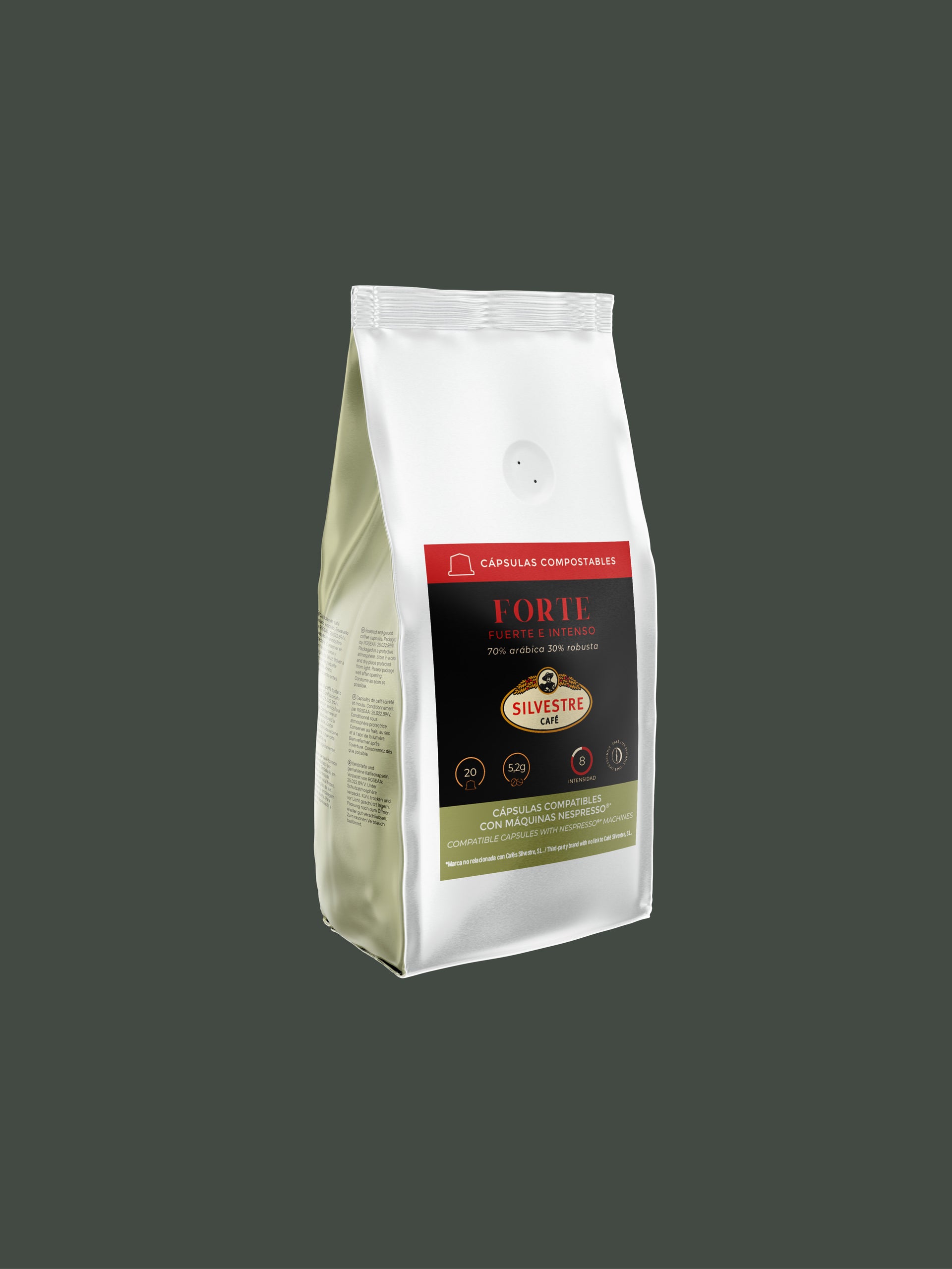 Forte - Capsules Compatibles Nespresso Compostables - Café Silvestre