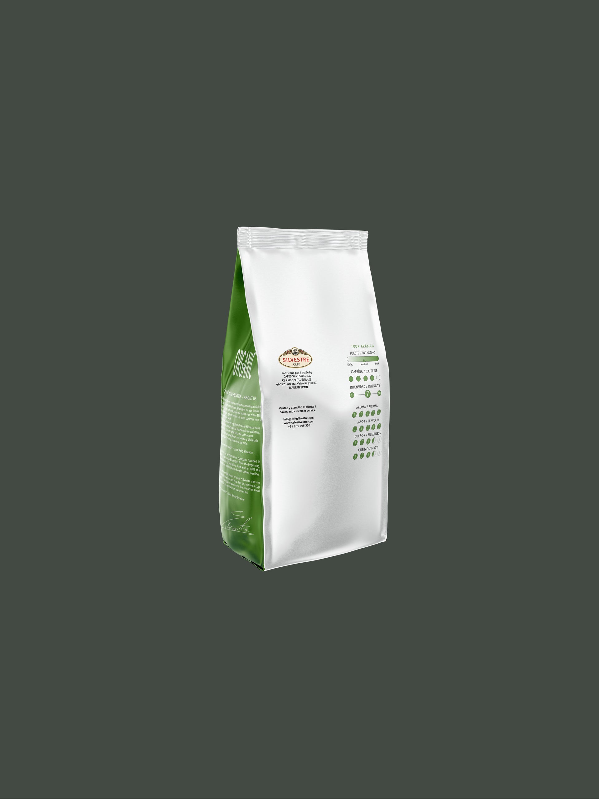 Découvrez ORGANIC Café Grains 1KG : 100% Arabica Bio, durable et fraîchement protégé