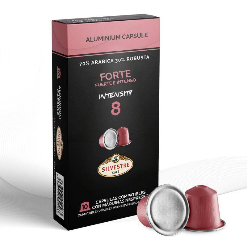 Forte - Capsules Compatibles Nespresso ALUMINIUM - Café Silvestre