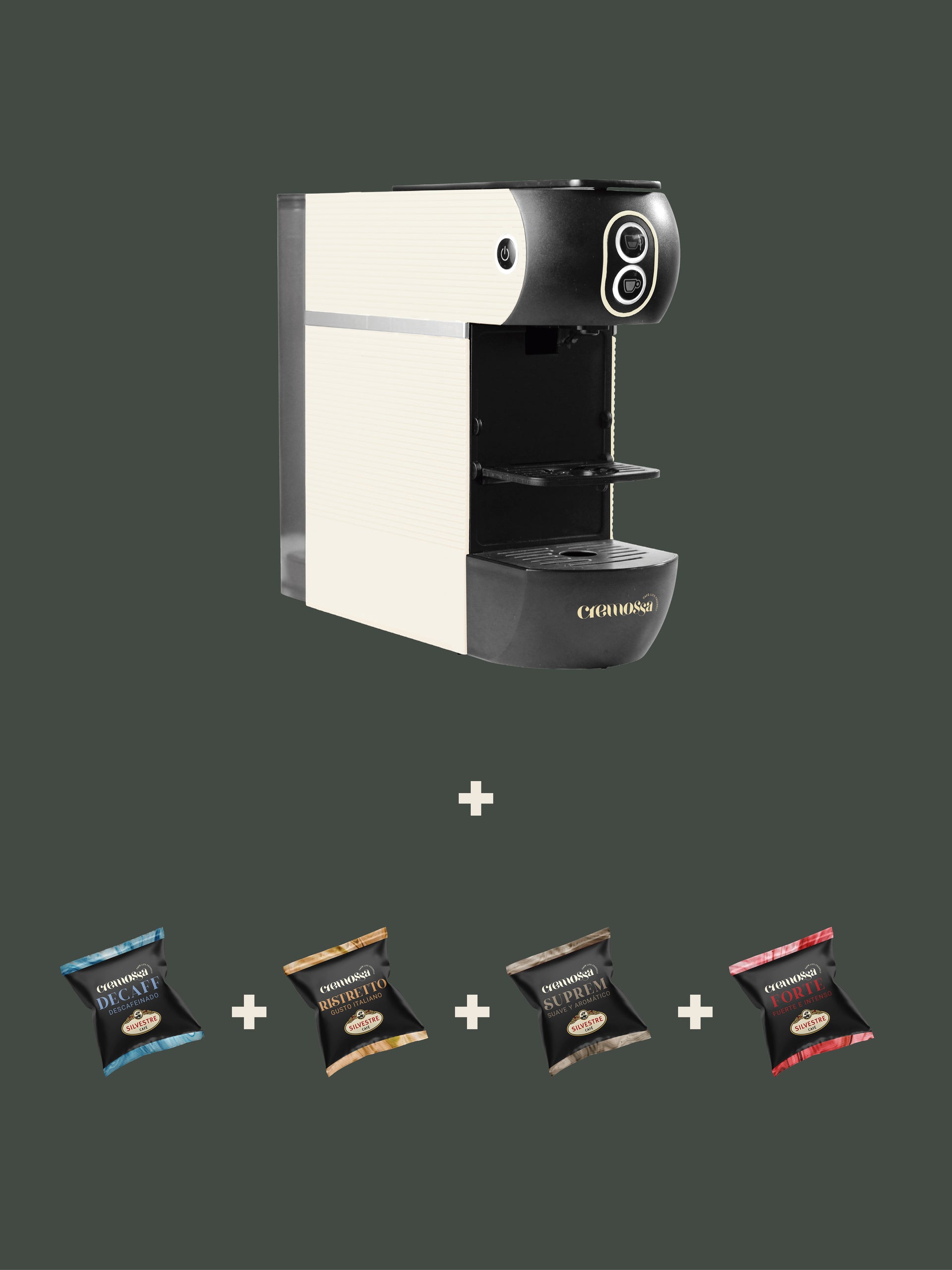 Pack Cremossa Plus - Machine à cafés + 56 capsules